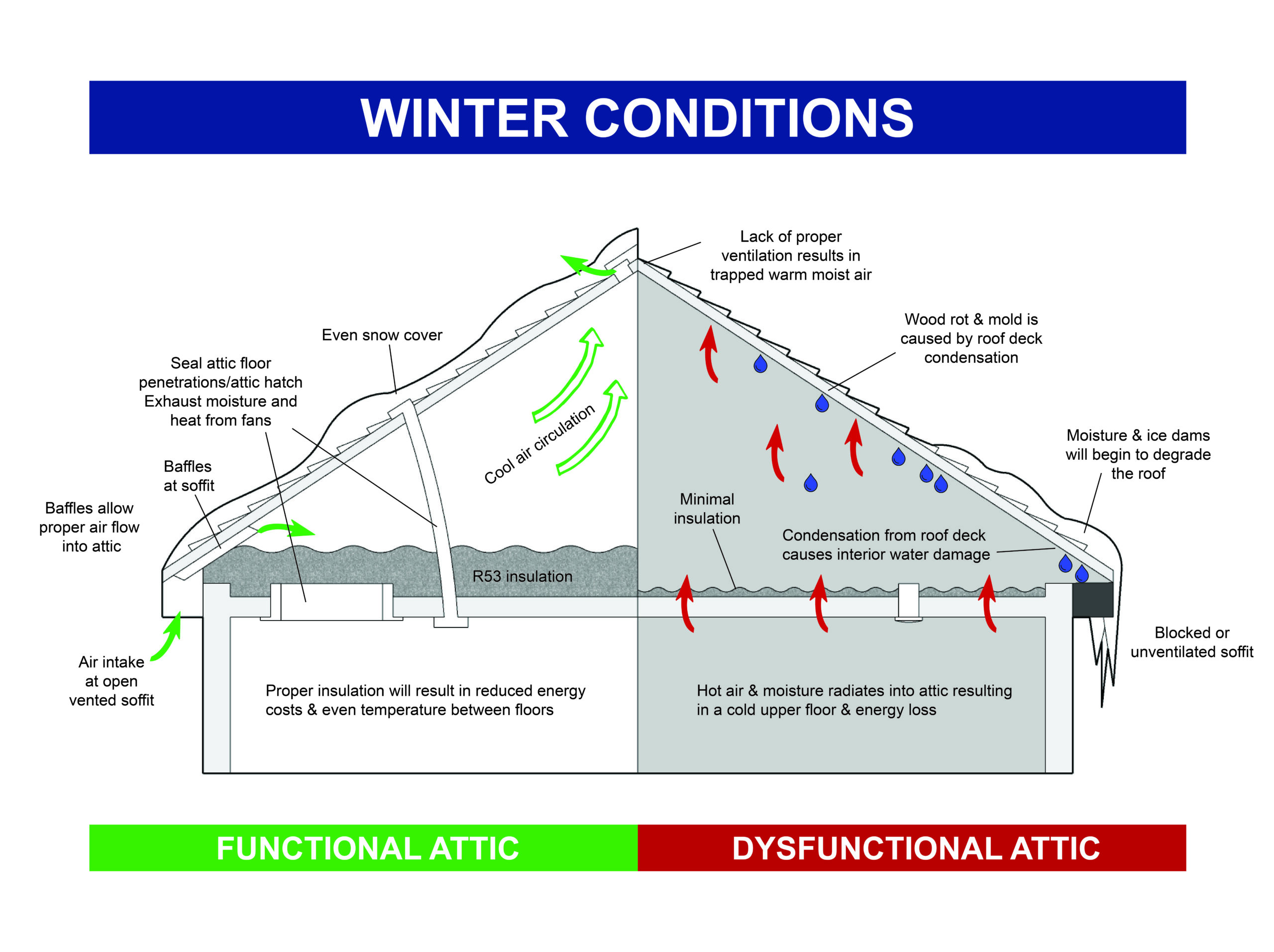 Moisture, mold and ventilation in your attic